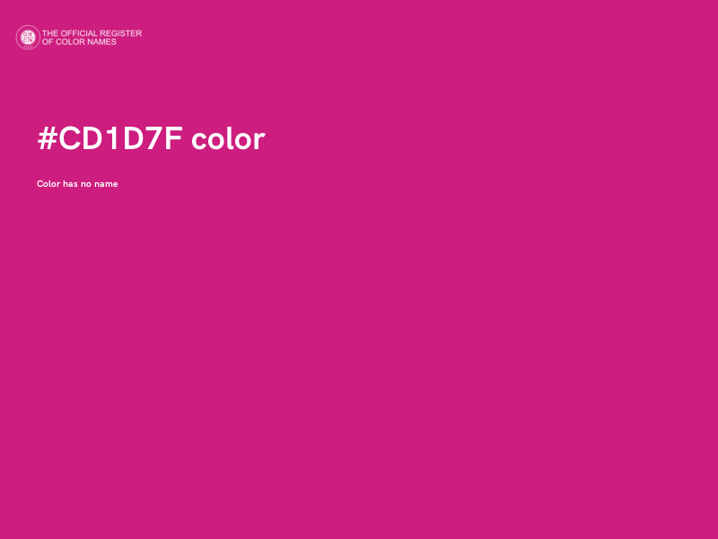 #CD1D7F color image