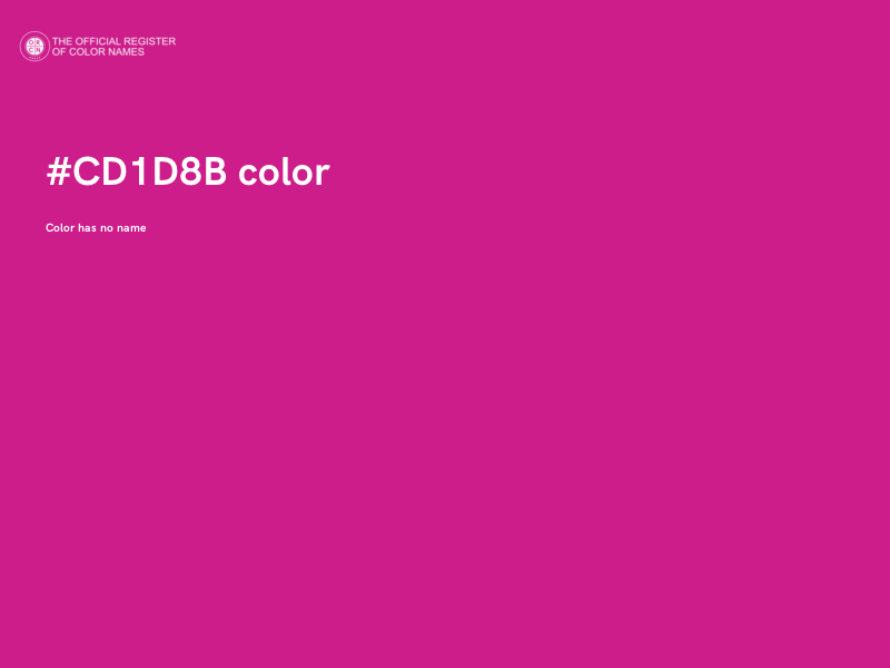 #CD1D8B color image
