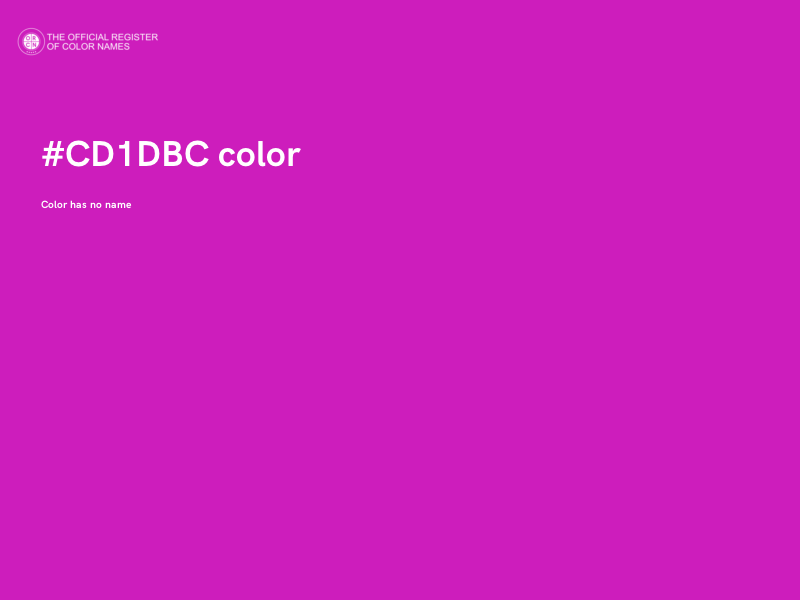 #CD1DBC color image