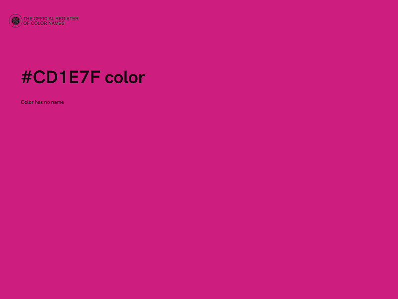 #CD1E7F color image