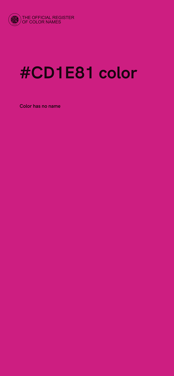 #CD1E81 color image