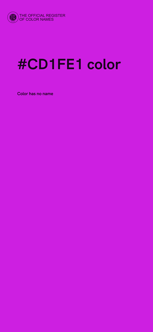 #CD1FE1 color image