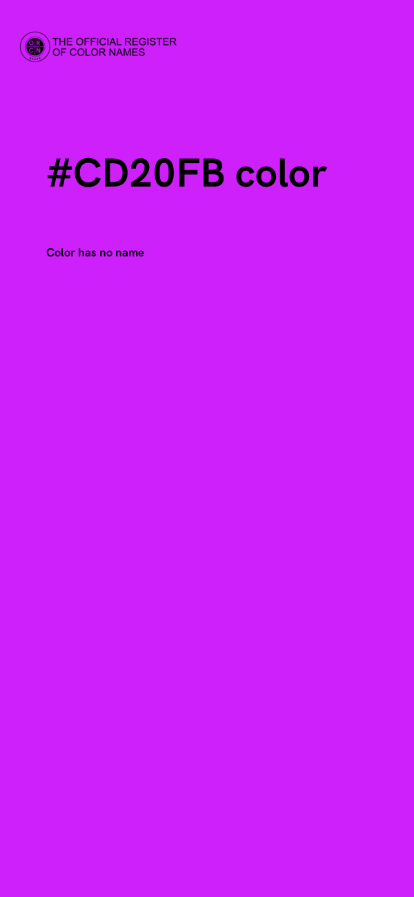 #CD20FB color image