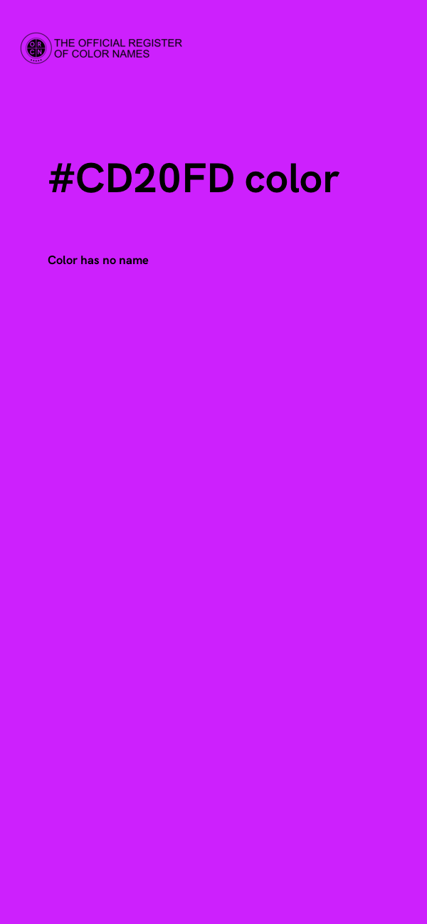 #CD20FD color image