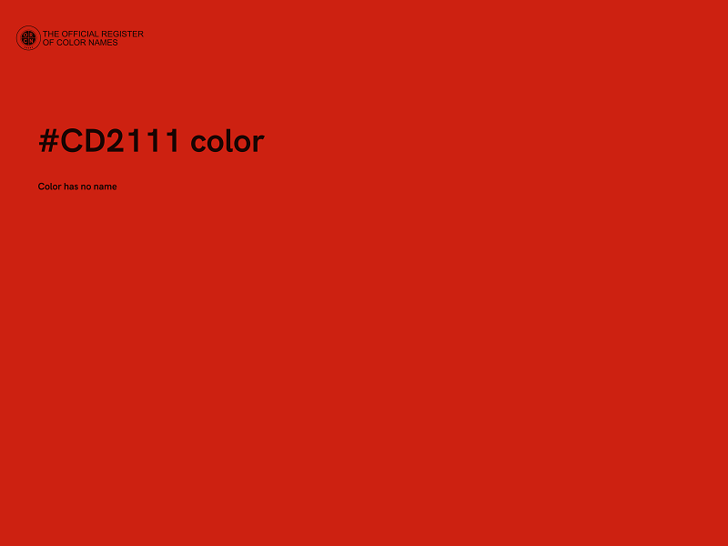 #CD2111 color image