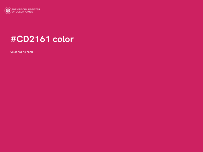 #CD2161 color image