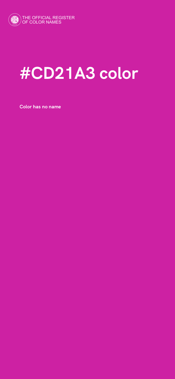 #CD21A3 color image