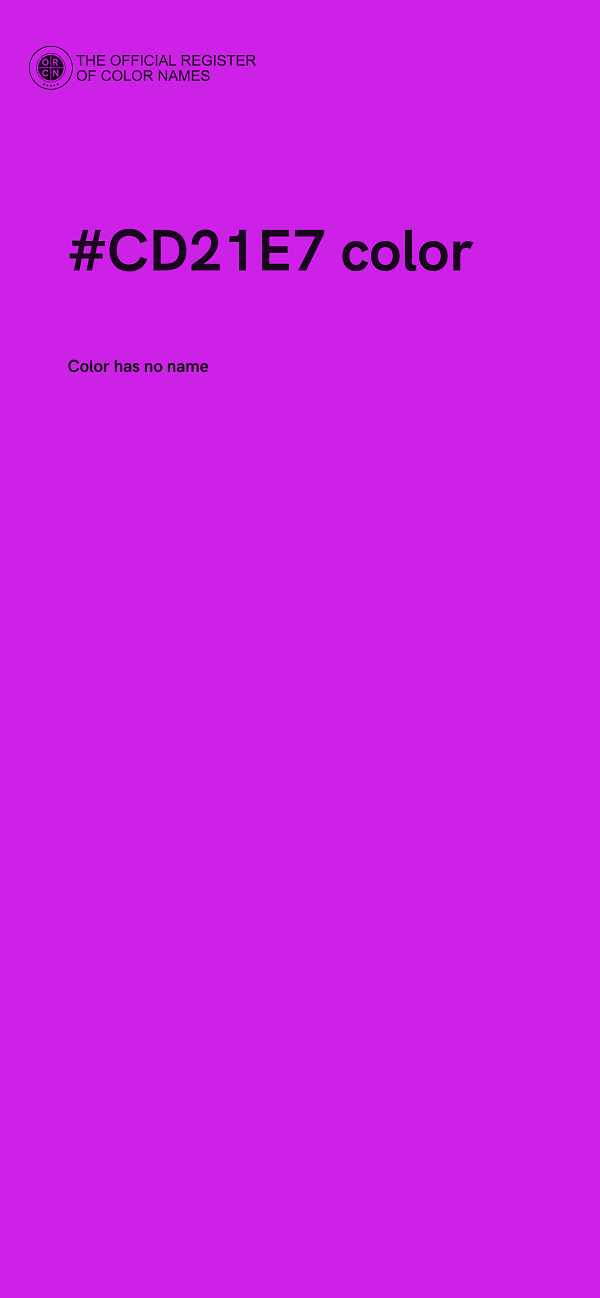 #CD21E7 color image