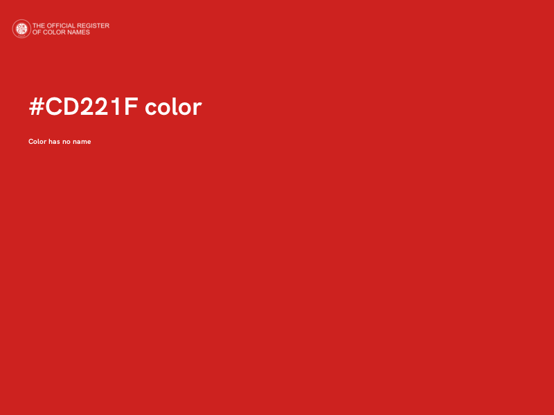 #CD221F color image