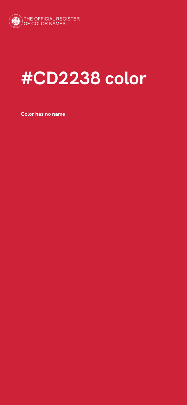 #CD2238 color image