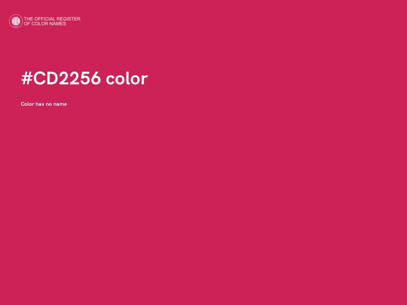#CD2256 color image