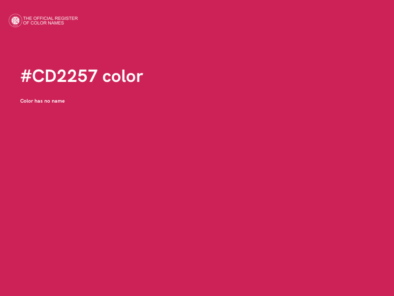 #CD2257 color image