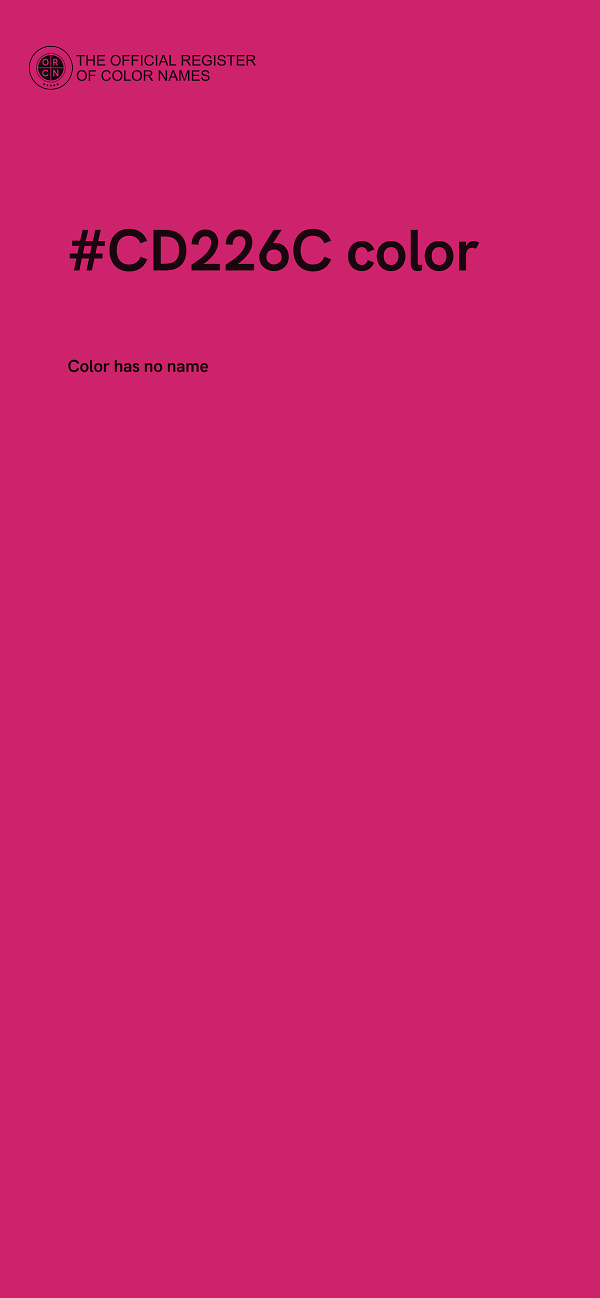 #CD226C color image
