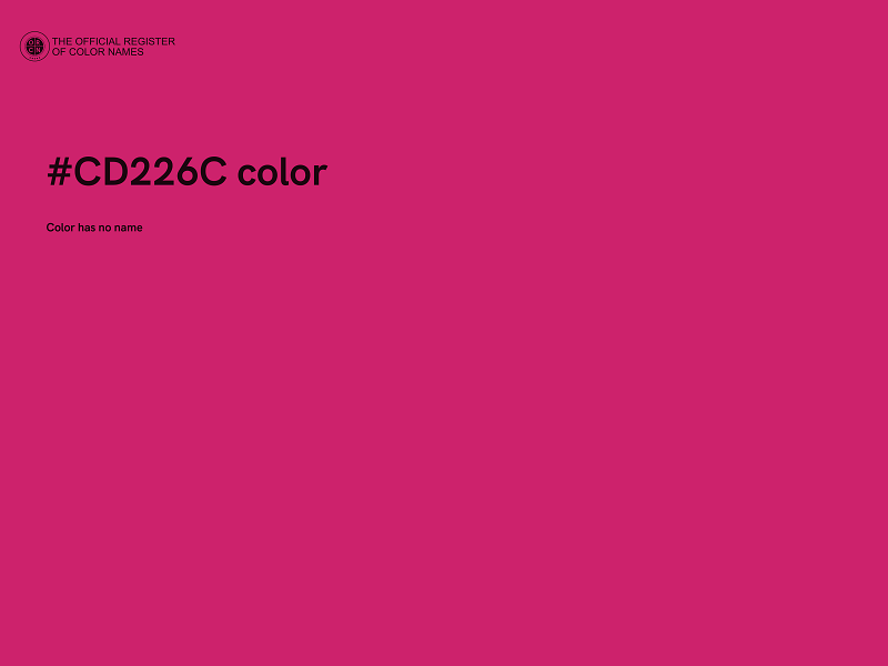 #CD226C color image