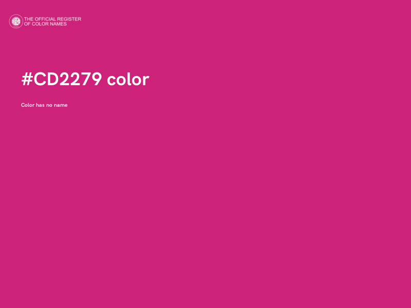 #CD2279 color image