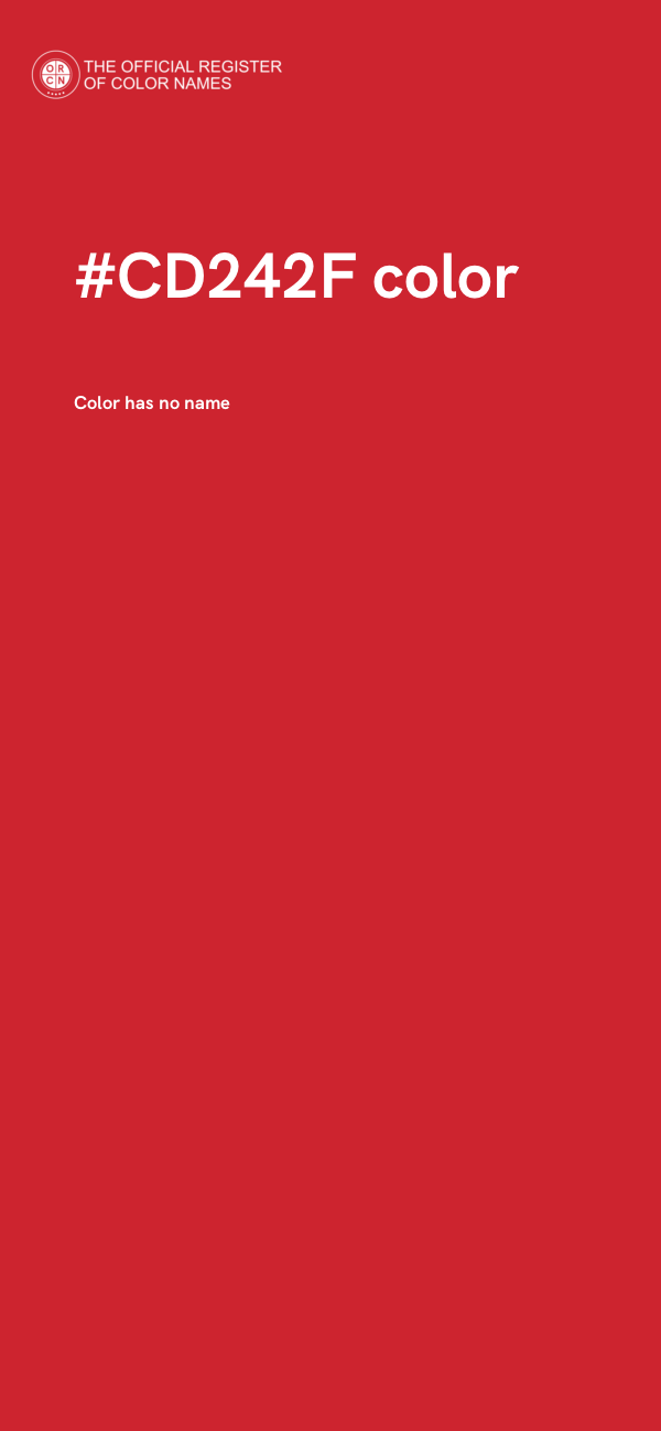 #CD242F color image