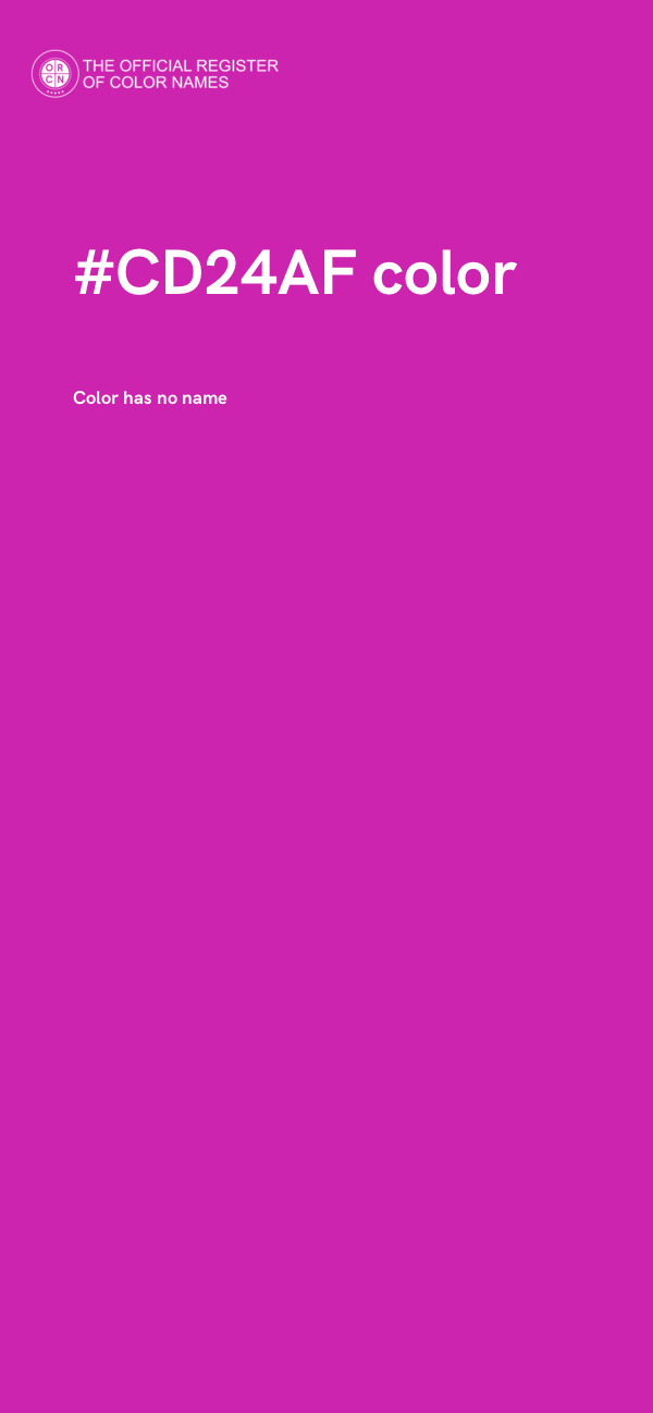 #CD24AF color image