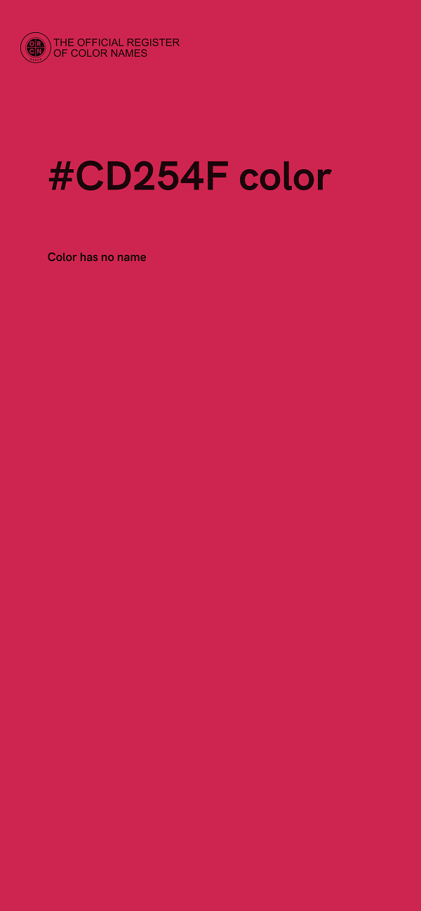 #CD254F color image