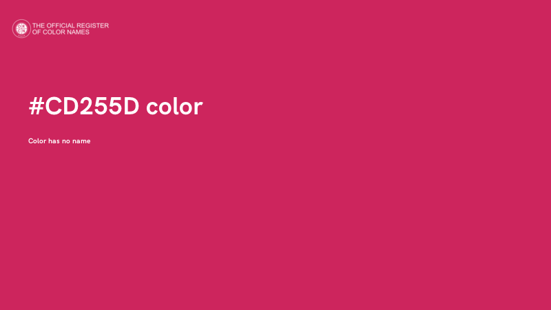 #CD255D color image