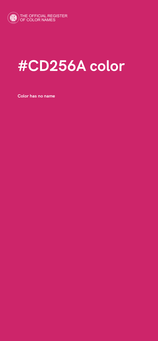 #CD256A color image