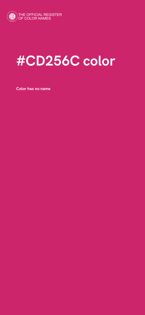 #CD256C color image