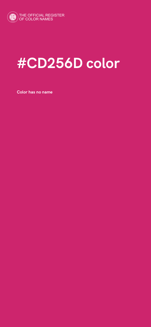 #CD256D color image
