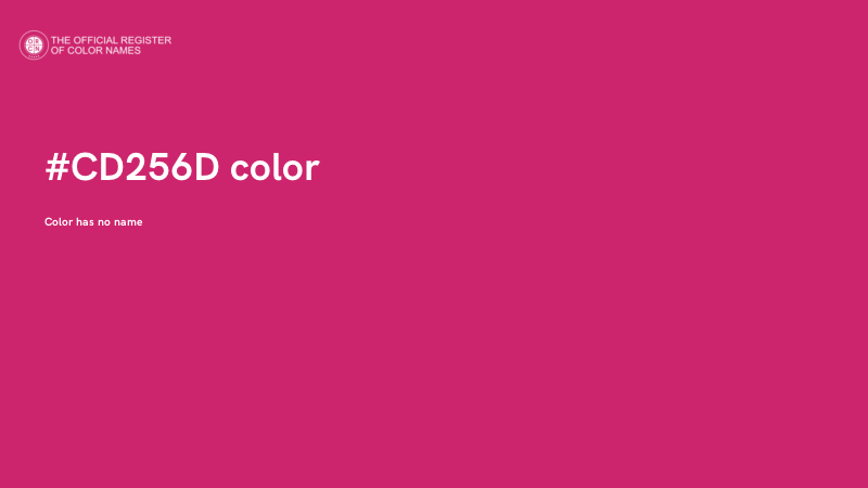 #CD256D color image