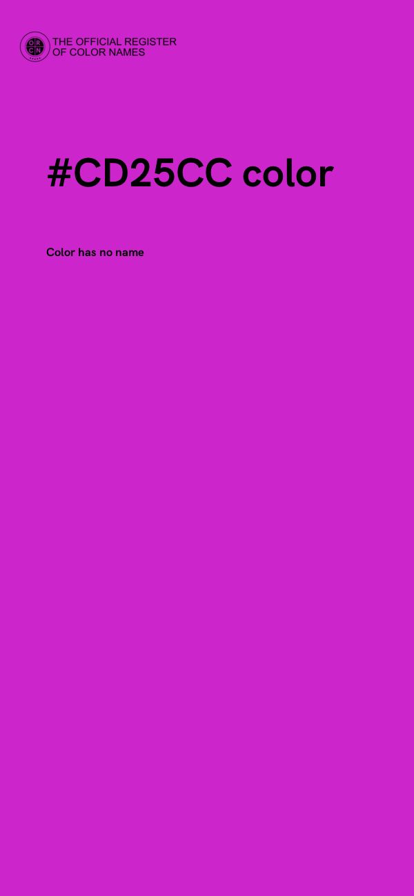 #CD25CC color image