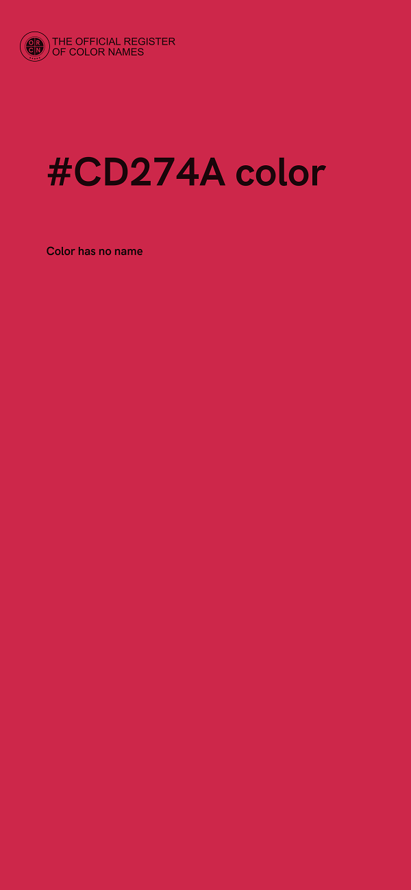 #CD274A color image
