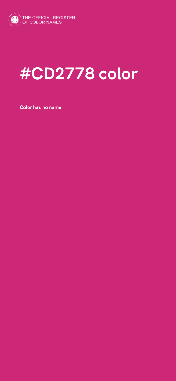 #CD2778 color image