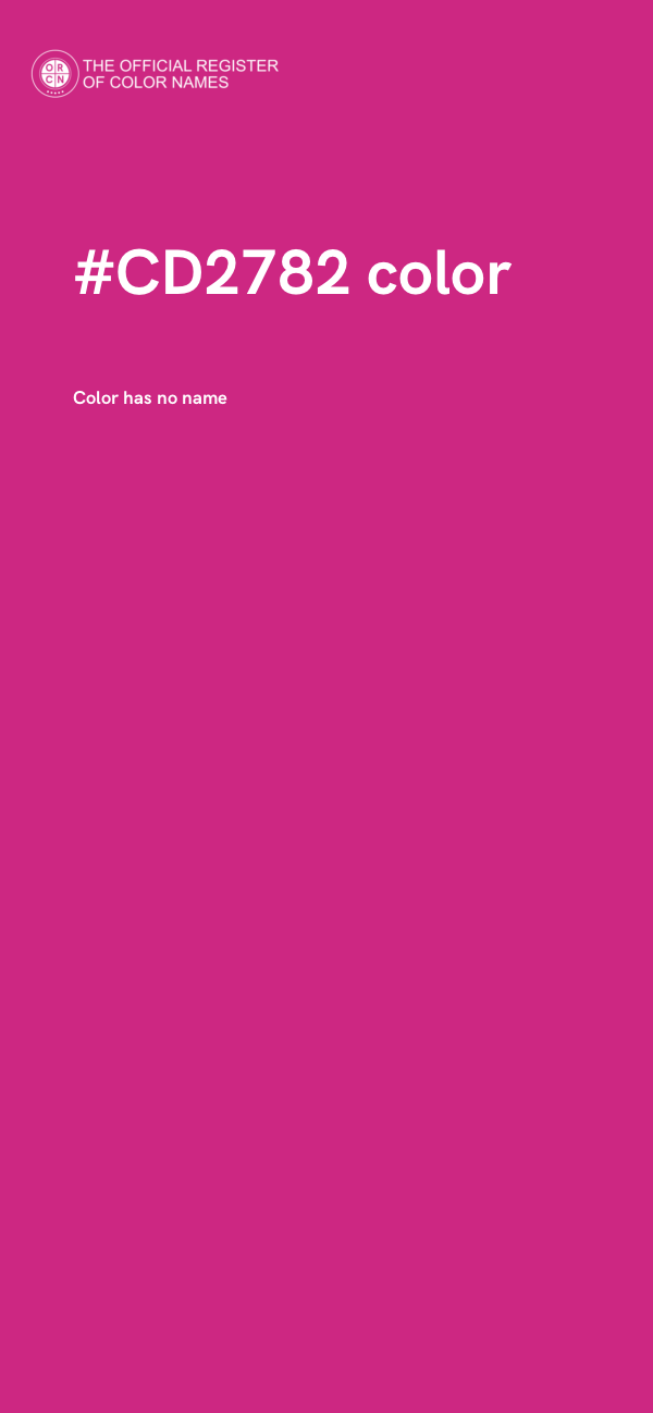 #CD2782 color image