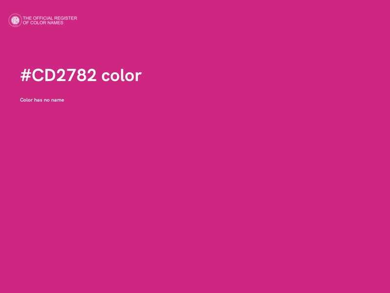 #CD2782 color image