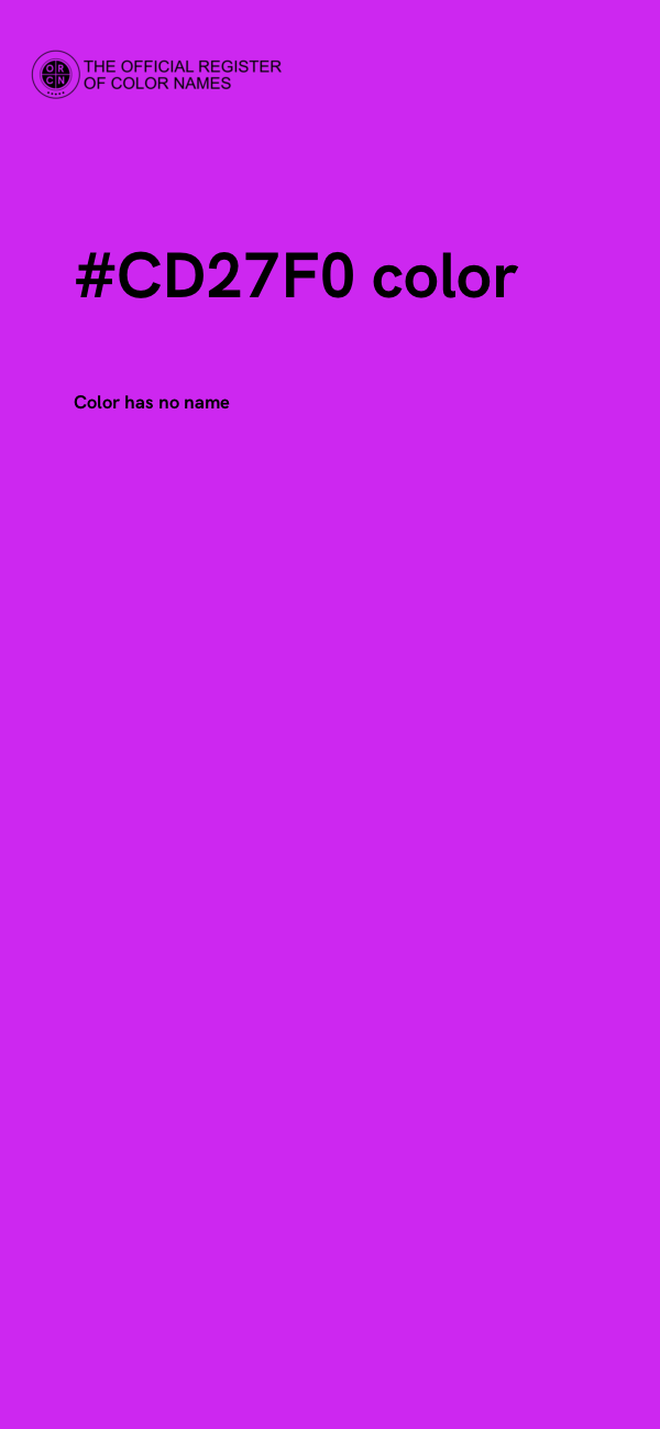 #CD27F0 color image