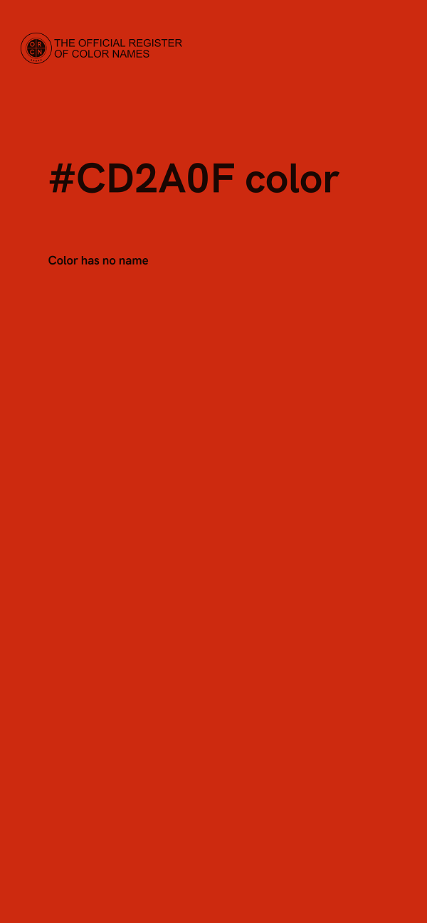 #CD2A0F color image