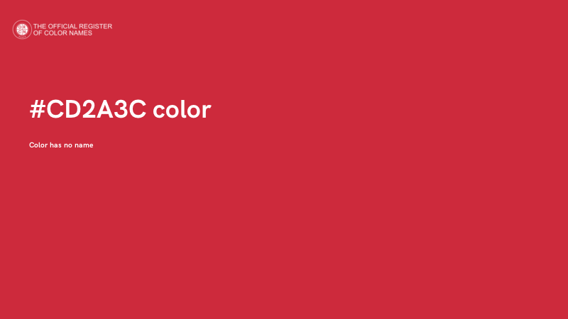#CD2A3C color image