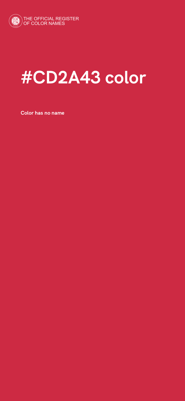 #CD2A43 color image