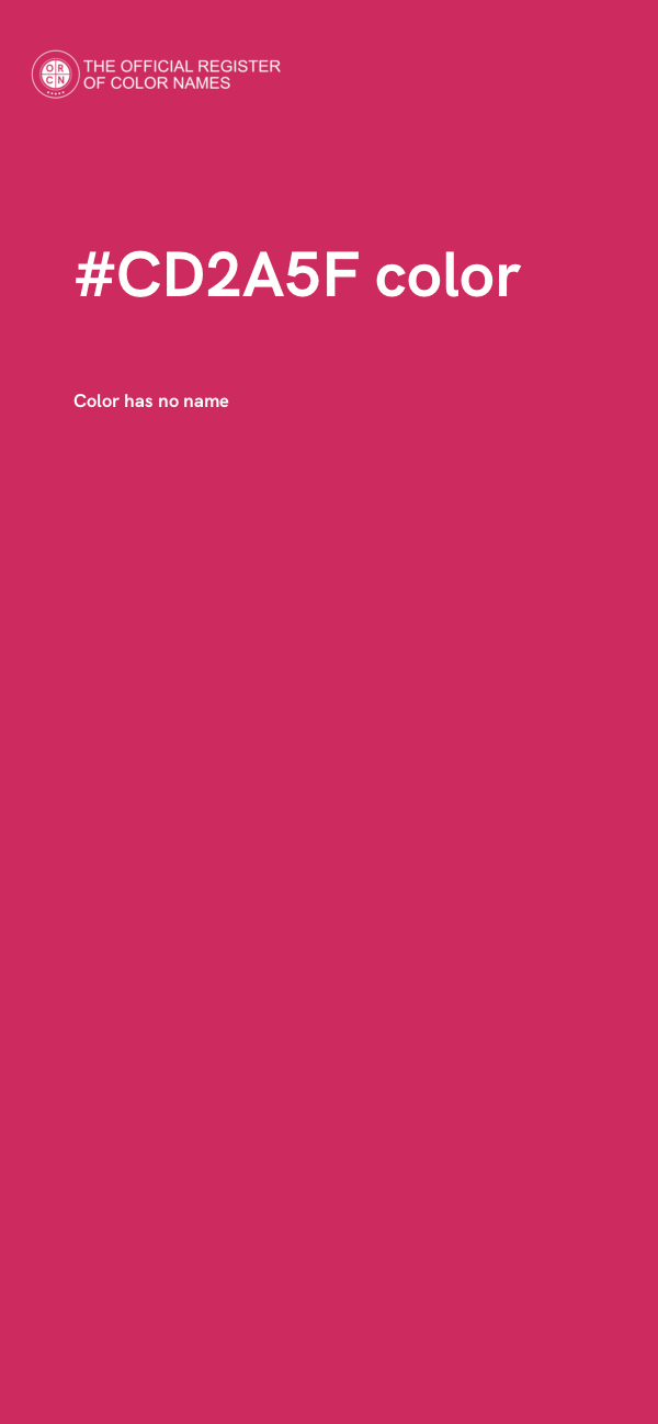 #CD2A5F color image