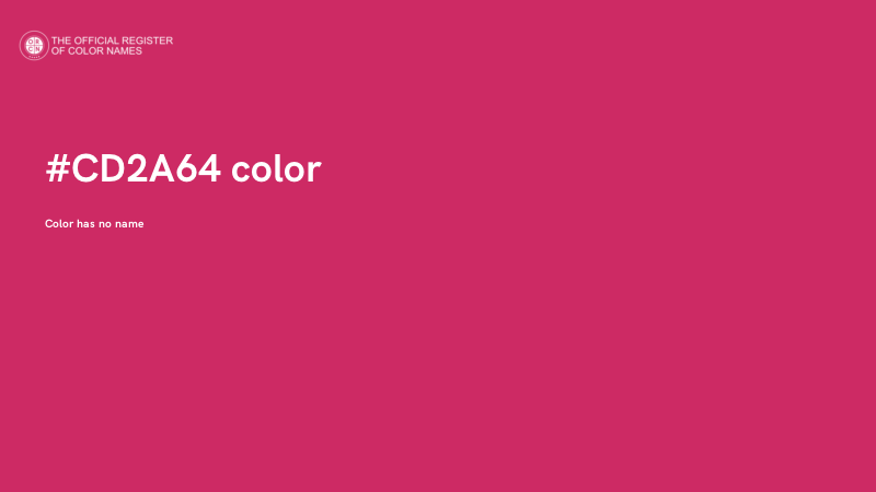 #CD2A64 color image