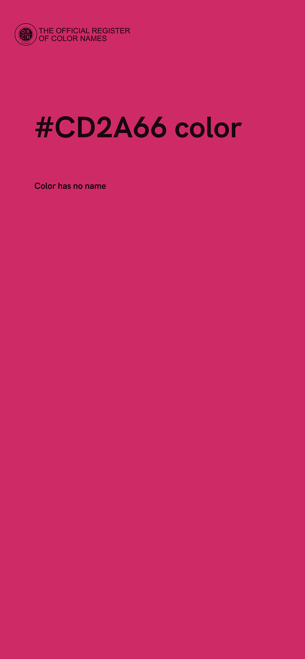 #CD2A66 color image