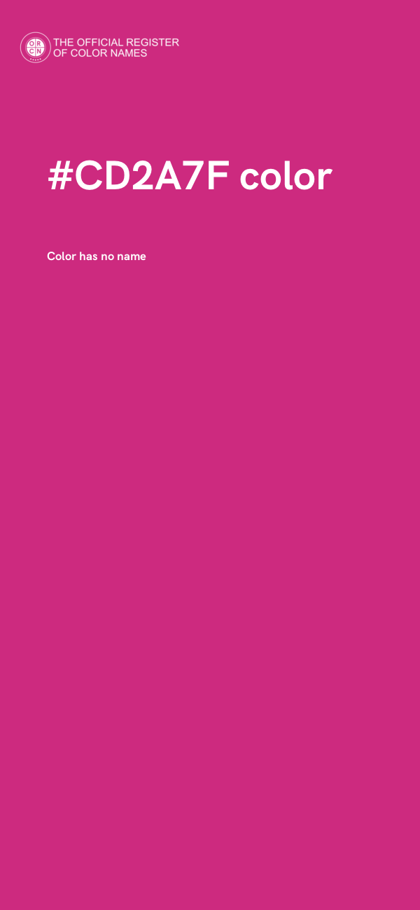#CD2A7F color image