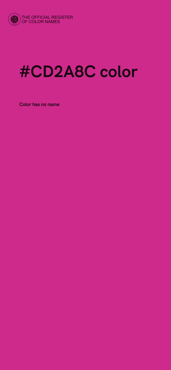 #CD2A8C color image