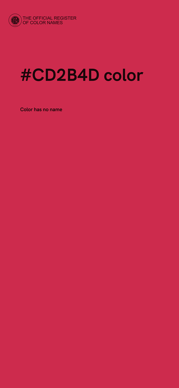 #CD2B4D color image