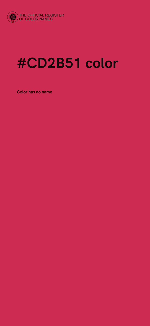 #CD2B51 color image