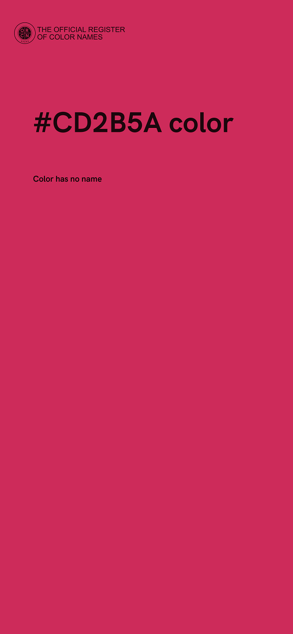 #CD2B5A color image