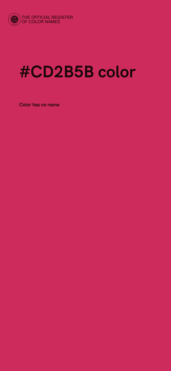 #CD2B5B color image