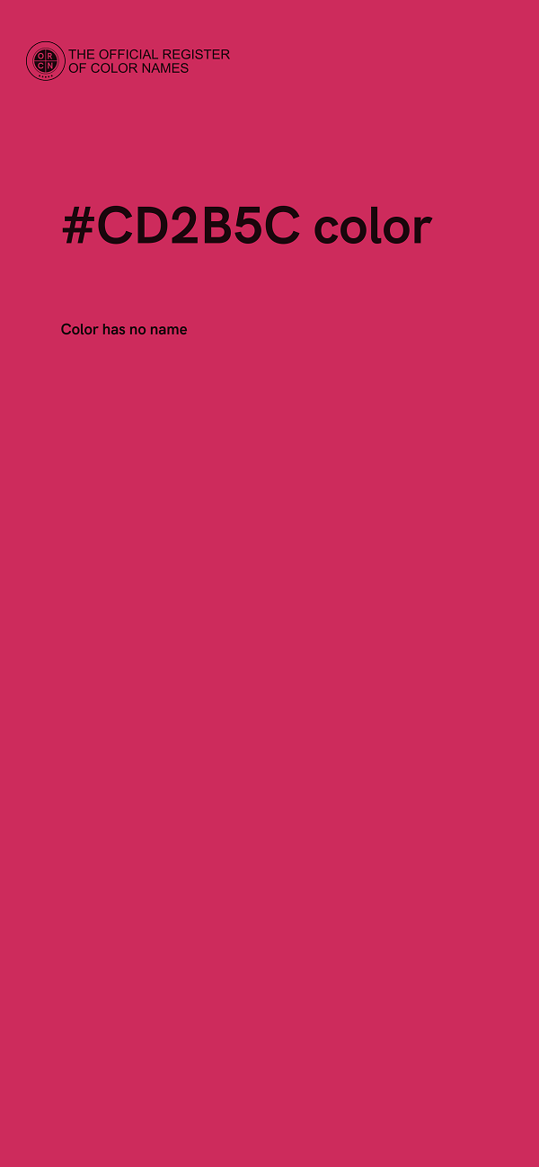 #CD2B5C color image
