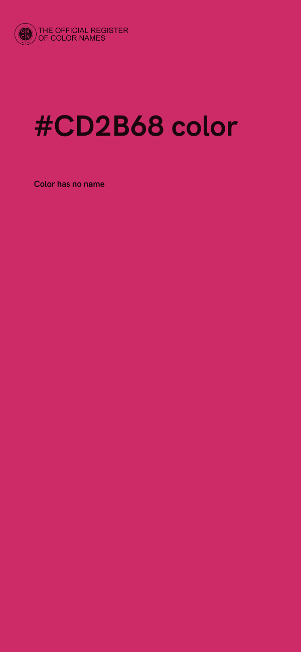 #CD2B68 color image