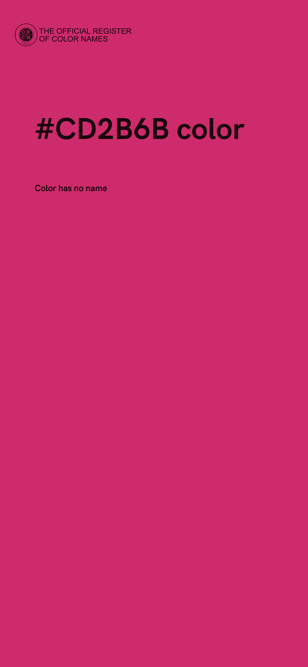 #CD2B6B color image
