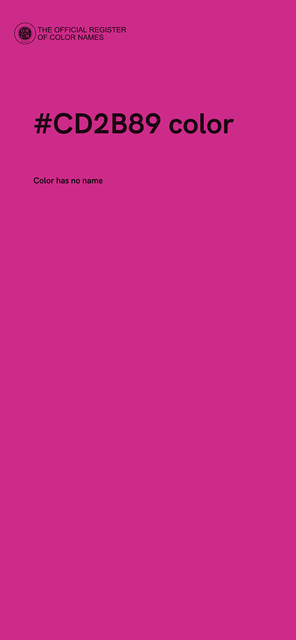 #CD2B89 color image