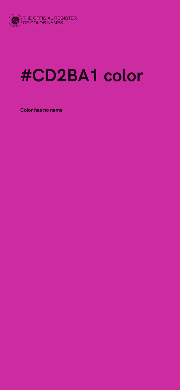 #CD2BA1 color image